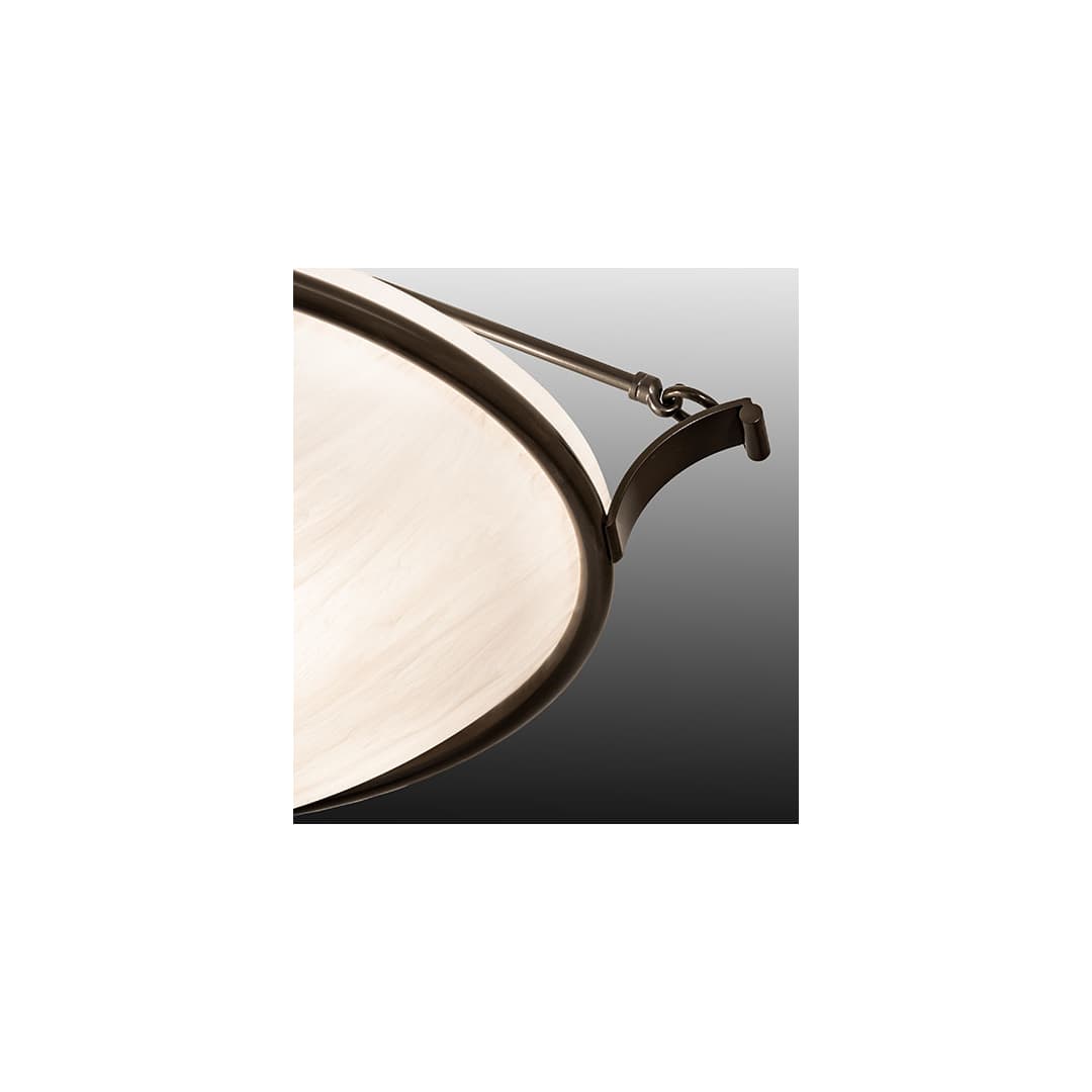 Almeria 4 Light 32" Wide Semi-Flush Bowl Ceiling Fixture - Timeless Bronze Finish