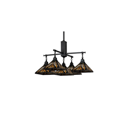 Square Nuevo Mission 5 Light 51" Wide Chandelier