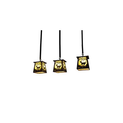 3 Light 7" Wide Multi Light Pendant