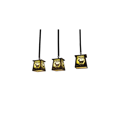 3 Light 7" Wide Multi Light Pendant