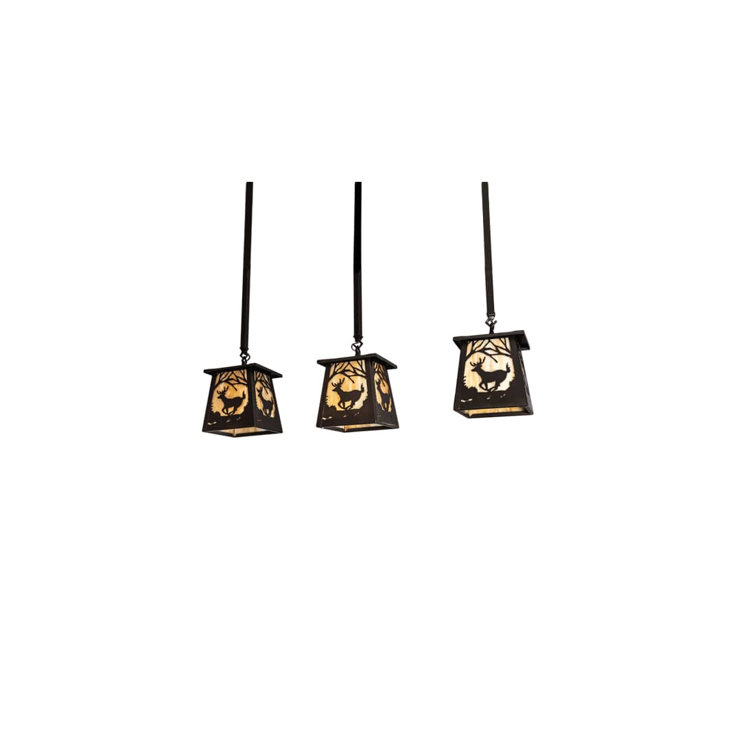 3 Light 7" Wide Multi Light Pendant