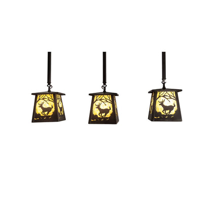 3 Light 7" Wide Multi Light Pendant