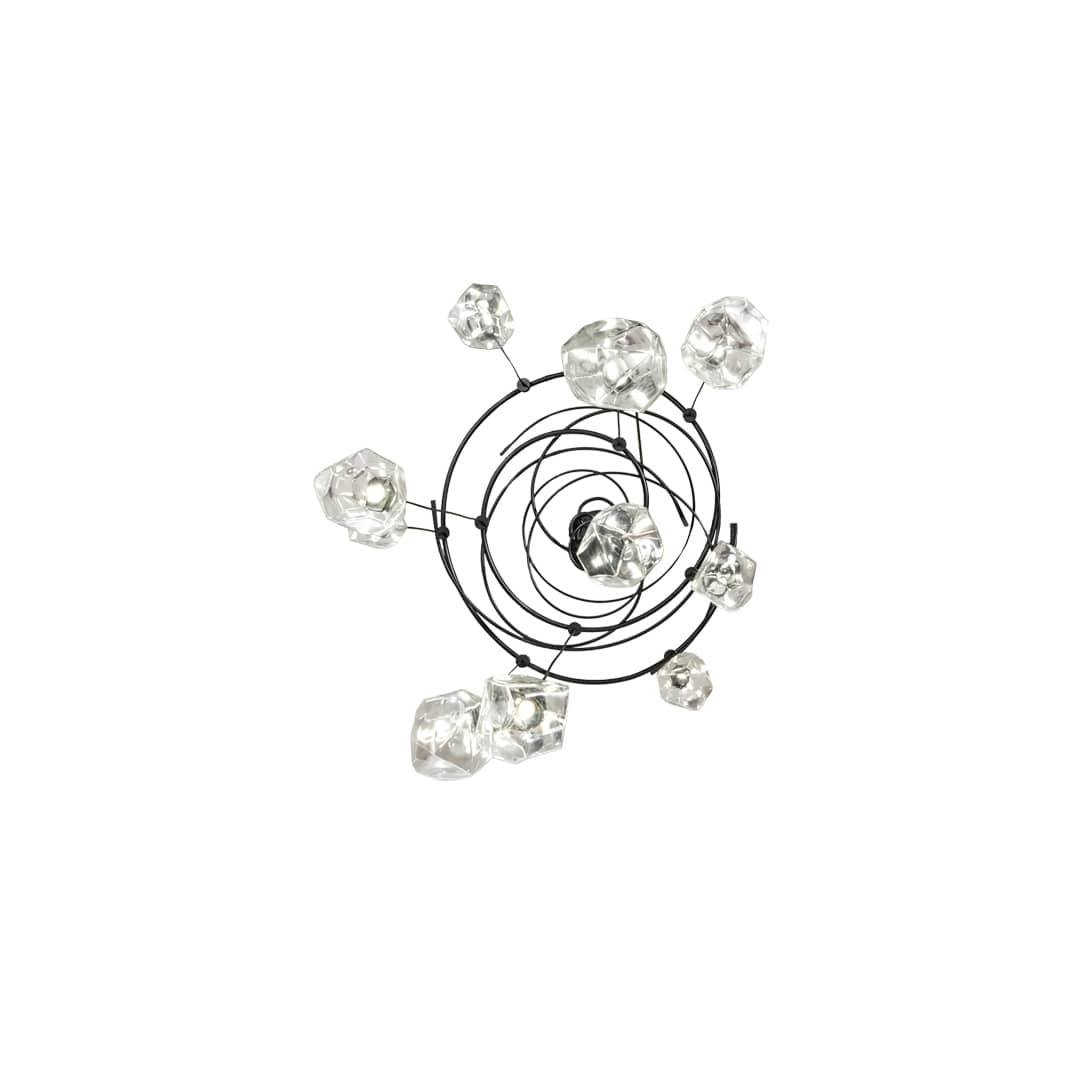 10 Light 55" Wide Abstract Multi Light Pendant