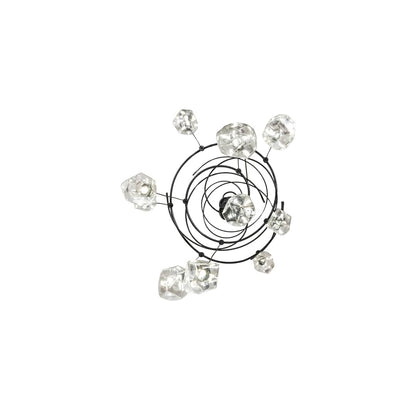 10 Light 55" Wide Abstract Multi Light Pendant