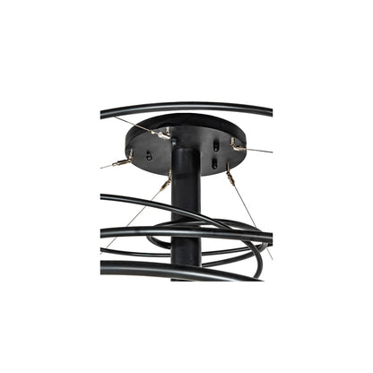 10 Light 55" Wide Abstract Multi Light Pendant