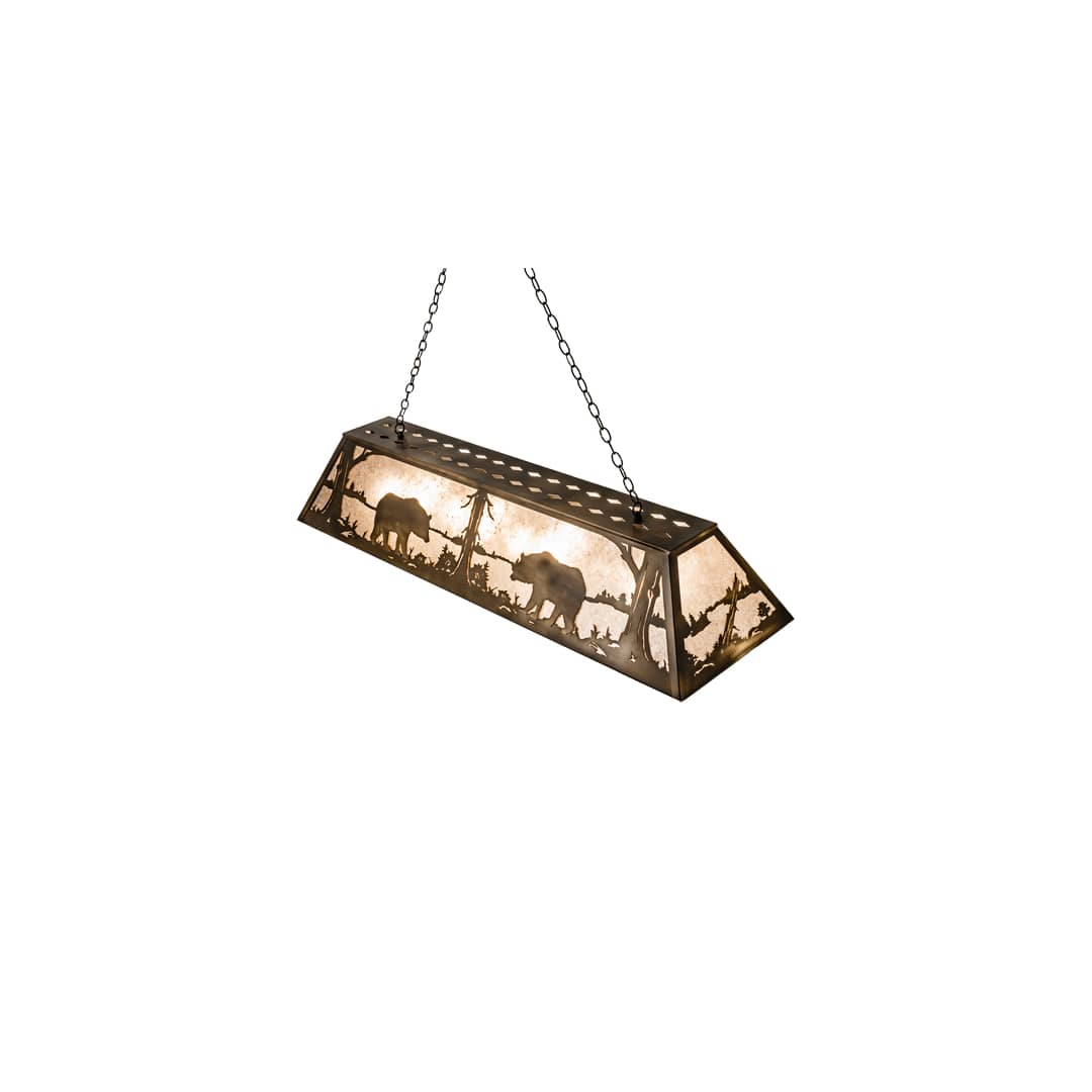 9 Light 60" Wide Billiard Linear Pendant