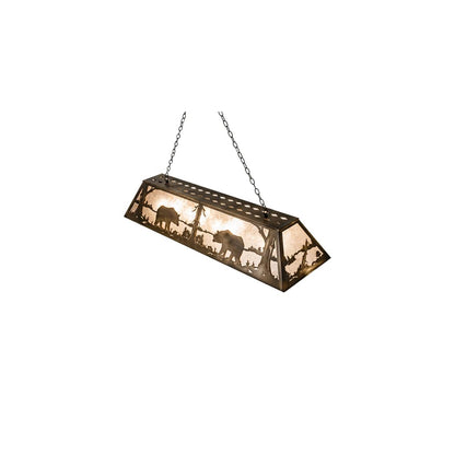 9 Light 60" Wide Billiard Linear Pendant