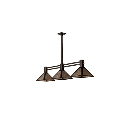 3 Light 45" Wide Linear Pendant
