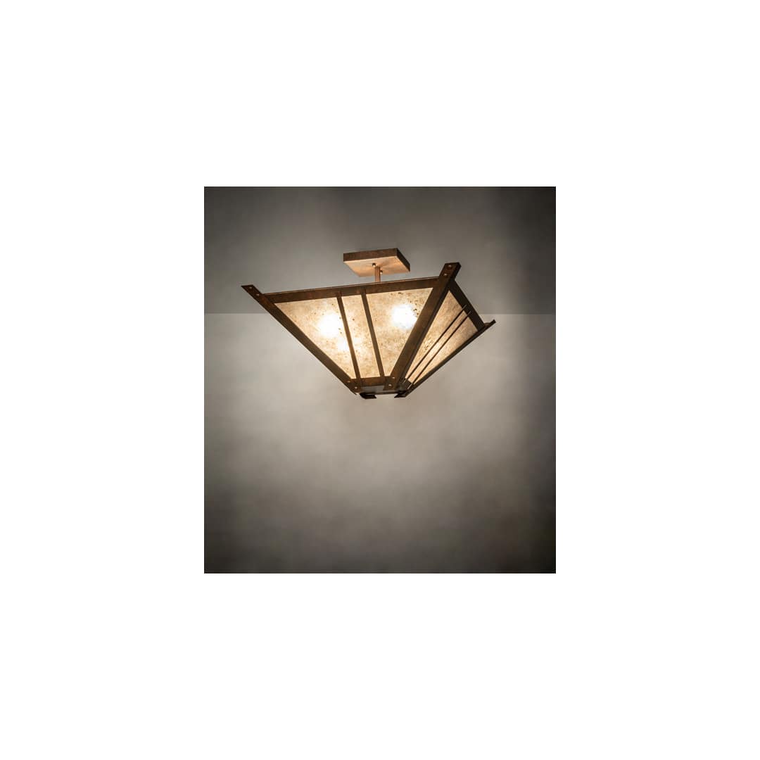 Arta 4 Light 32" Wide Semi-Flush Ceiling Fixture - Copper Finish