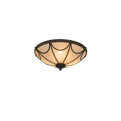 Carousel 3 Light 16" Wide Flush Mount Bowl Ceiling Fixture