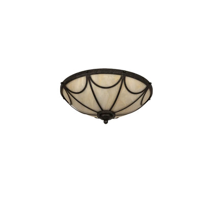 Carousel 3 Light 16" Wide Flush Mount Bowl Ceiling Fixture