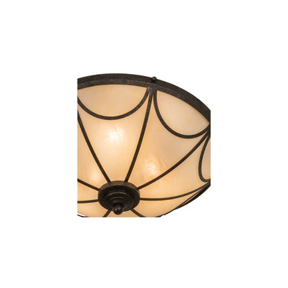 Carousel 3 Light 16" Wide Flush Mount Bowl Ceiling Fixture