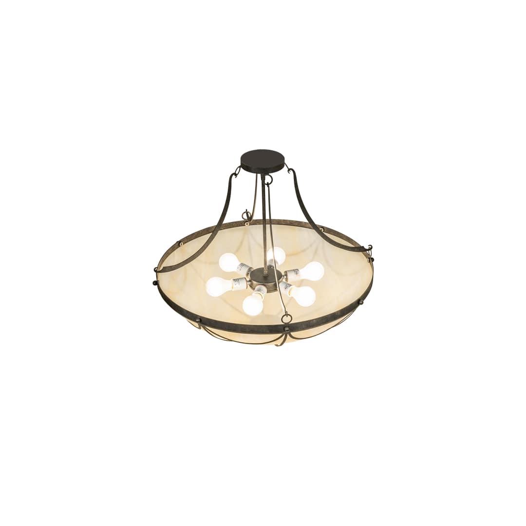 6 Light 27" Wide Pendant