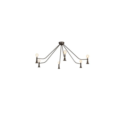 Alva 6 Light 76" Wide Abstract Chandelier