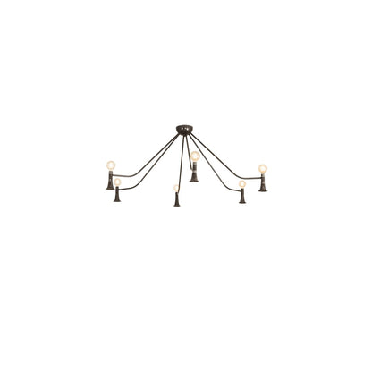 Alva 6 Light 76" Wide Abstract Chandelier