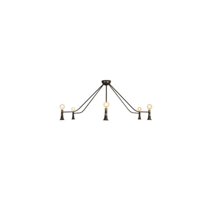 Alva 6 Light 76" Wide Abstract Chandelier