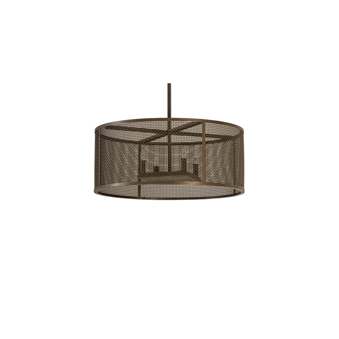4 Light 24" Wide Cage Pendant