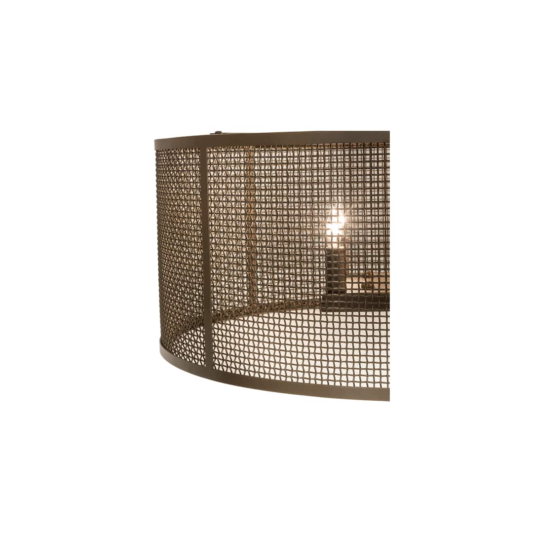 4 Light 24" Wide Cage Pendant