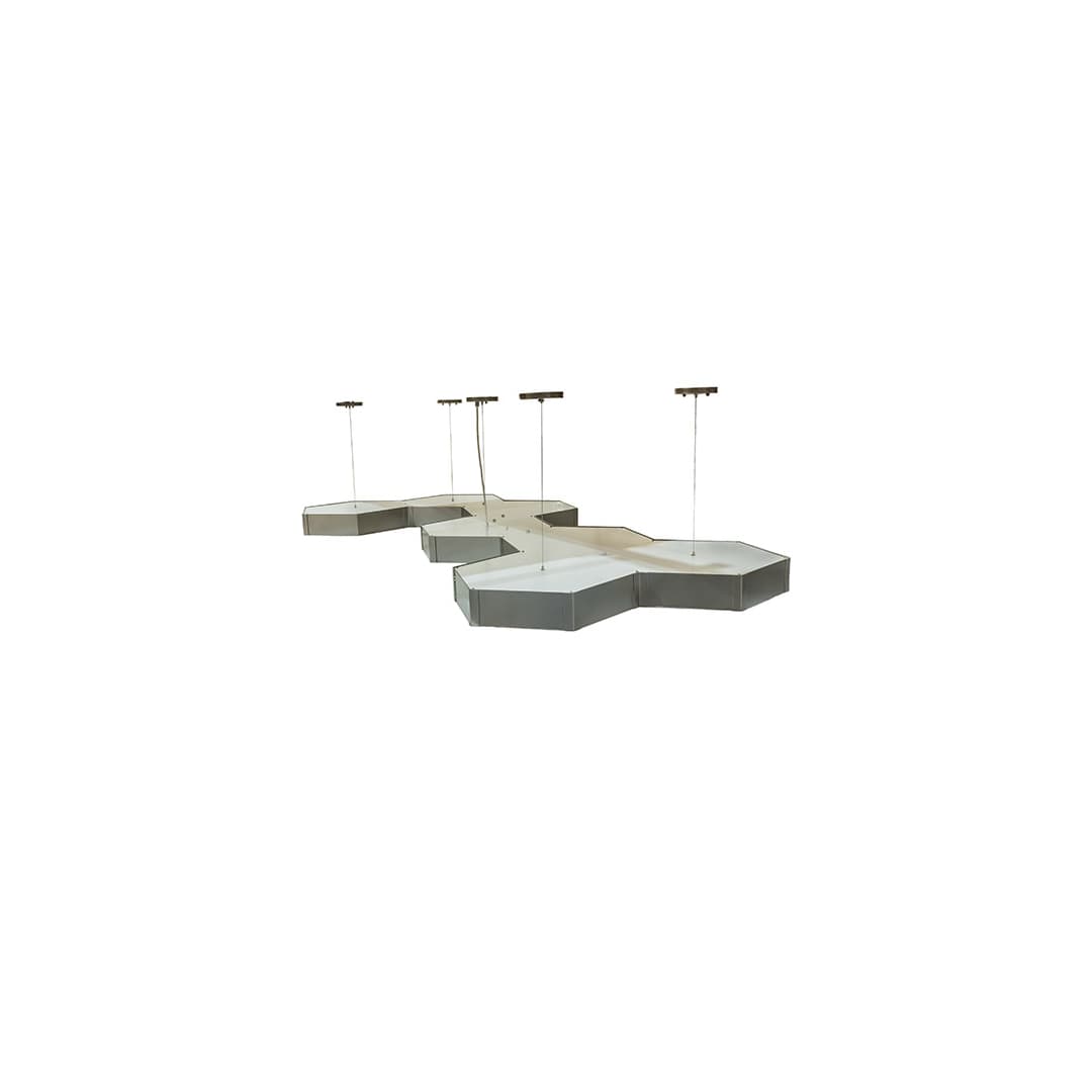 7 Light 88" Wide Suspension Linear Pendant