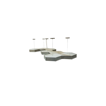 7 Light 88" Wide Suspension Linear Pendant