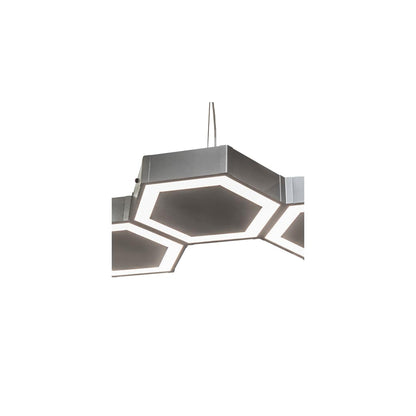 7 Light 88" Wide Suspension Linear Pendant
