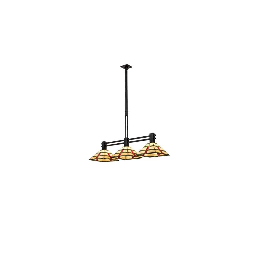 3 Light 48" Wide Linear Pendant