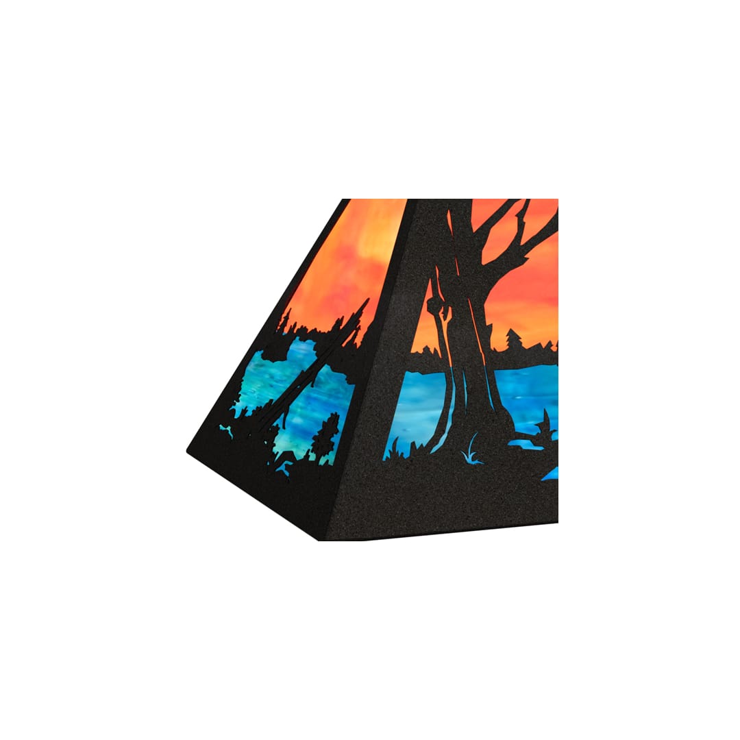 6 Light 33" Wide Billiard Linear Pendant