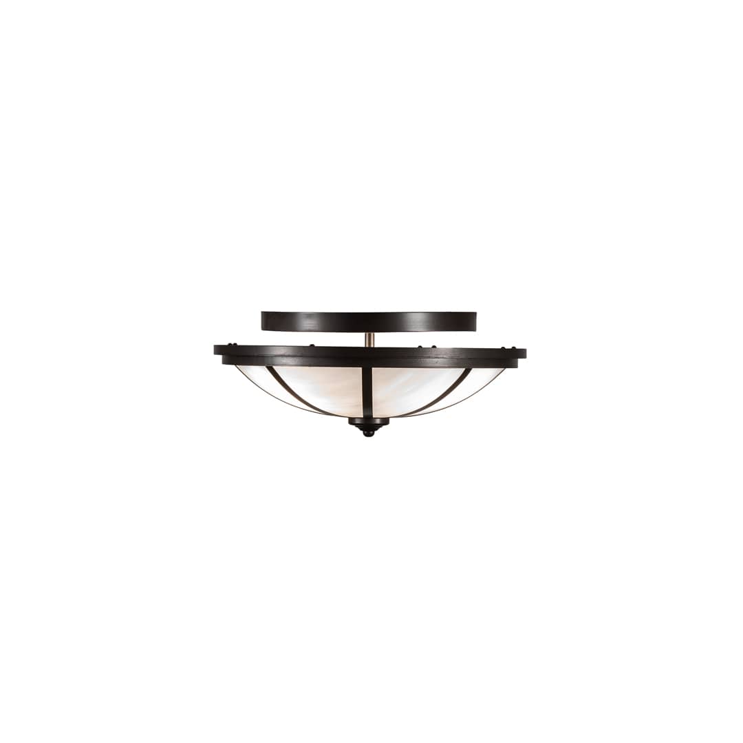 Commerce 3 Light 16" Wide Semi-Flush Bowl Ceiling Fixture