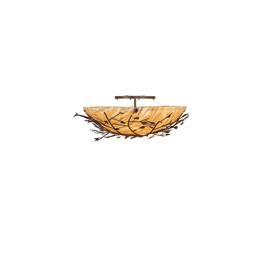 Espe 8 Light 54" Wide Semi-Flush Bowl Ceiling Fixture