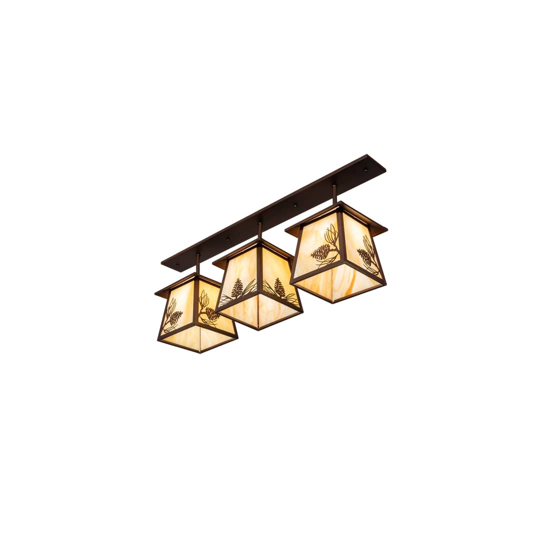 3 Light 48" Wide Linear Pendant