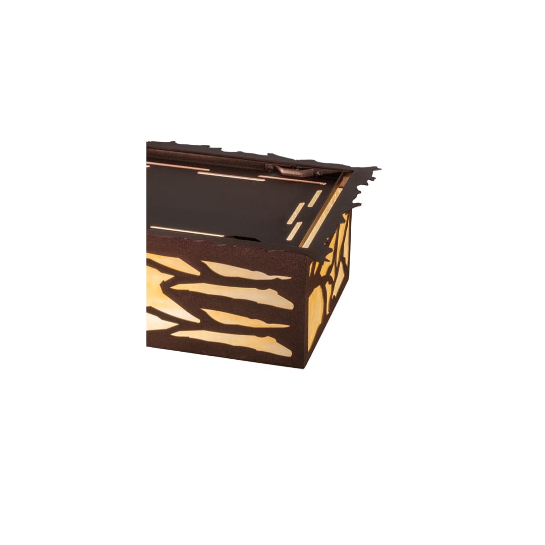 Whispering Pines 6 Light 63" Wide Flush Mount Ceiling Fixture