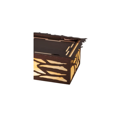 Whispering Pines 6 Light 63" Wide Flush Mount Ceiling Fixture