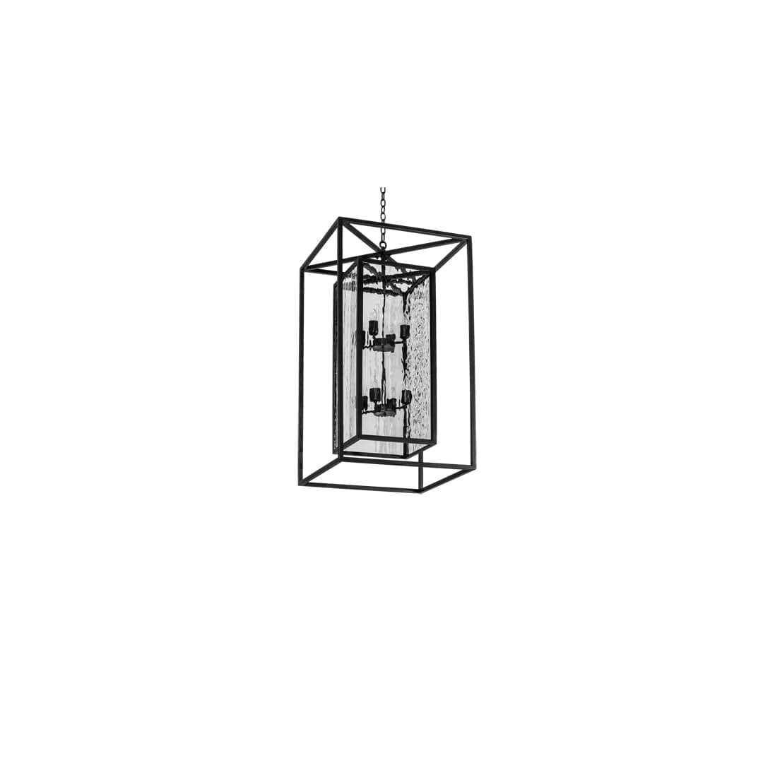 8 Light 34" Wide Taper Candle Pendant