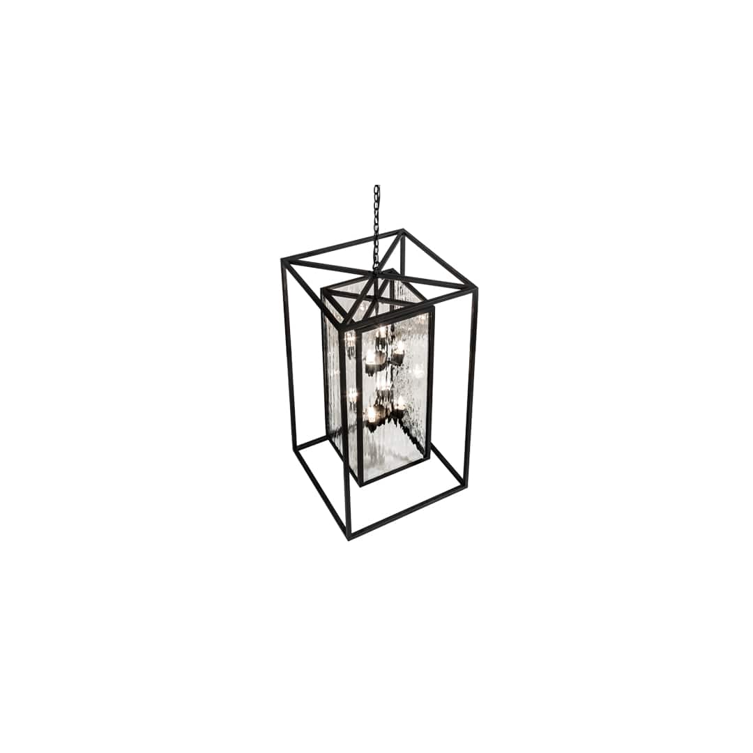 8 Light 34" Wide Taper Candle Pendant