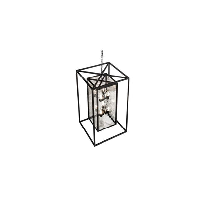 8 Light 34" Wide Taper Candle Pendant