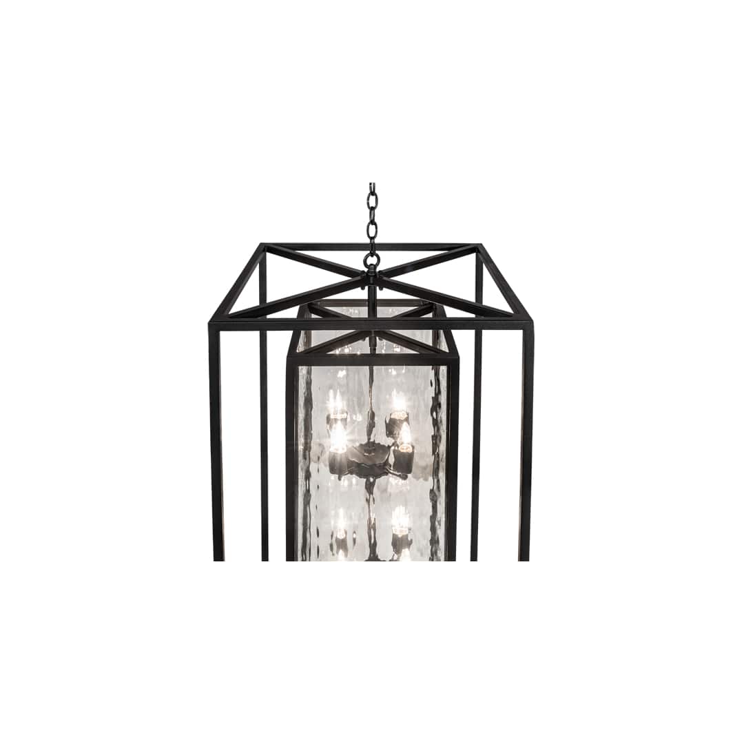 8 Light 34" Wide Taper Candle Pendant