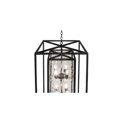 8 Light 34" Wide Taper Candle Pendant