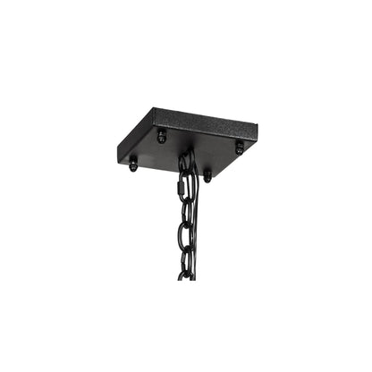 8 Light 34" Wide Taper Candle Pendant