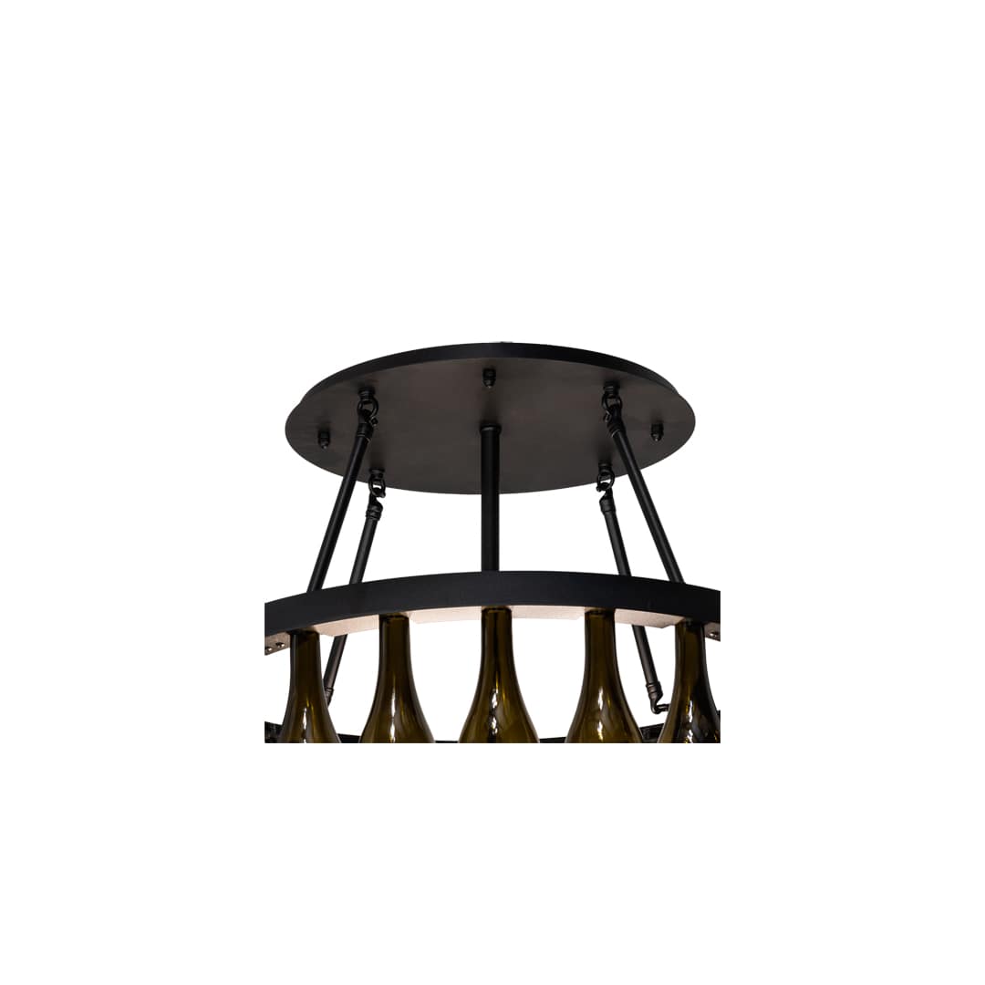 Tuscan Vineyard 6 Light 26" Wide Semi-Flush Drum Ceiling Fixture