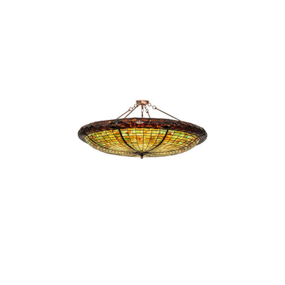 Greenbriar Oak 6 Light 48" Wide Semi-Flush Bowl Ceiling Fixture