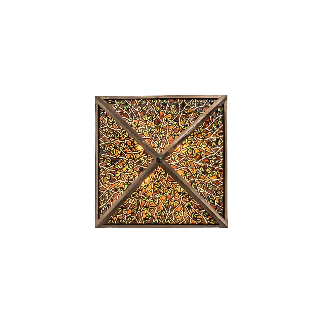 Bamboo 4 Light 33" Wide Semi-Flush Ceiling Fixture