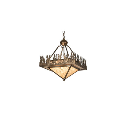 4 Light 27" Wide Abstract Pendant