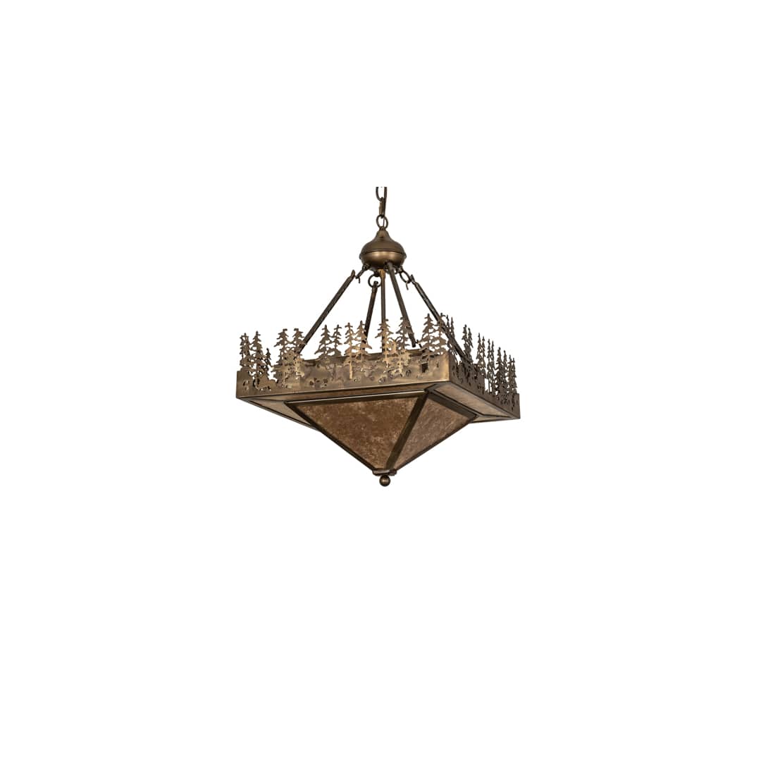 4 Light 27" Wide Abstract Pendant