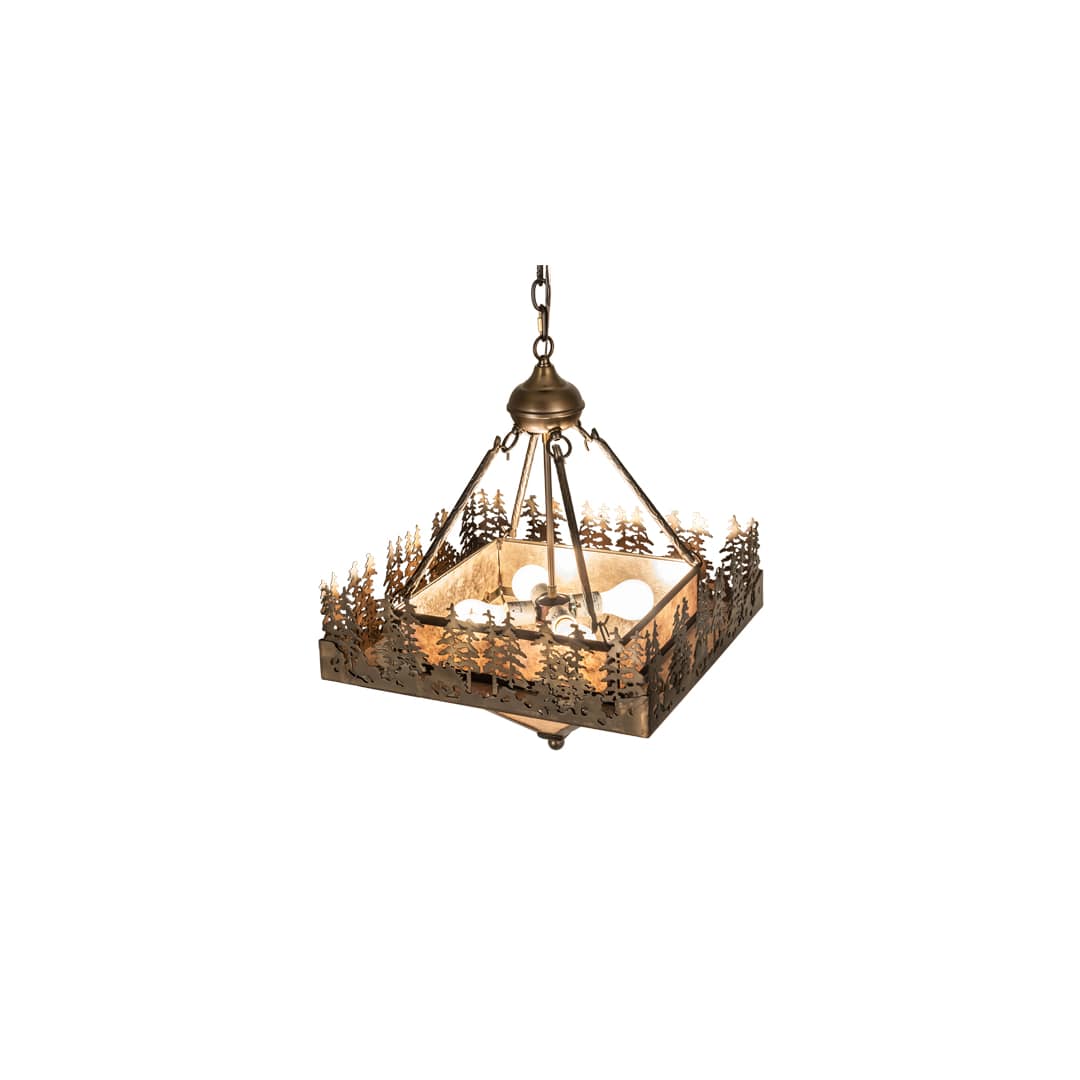 4 Light 27" Wide Abstract Pendant