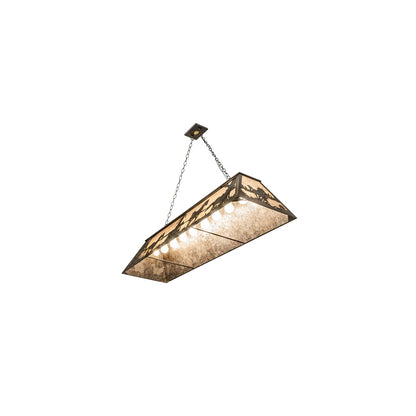 9 Light 60" Wide Billiard Linear Pendant
