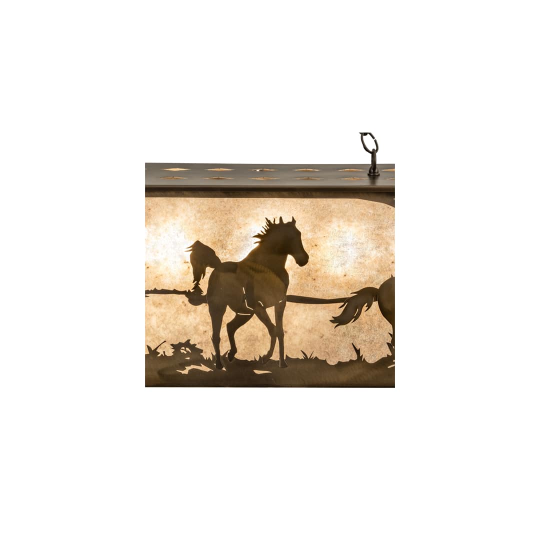 9 Light 60" Wide Billiard Linear Pendant