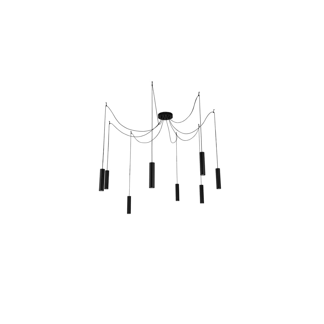 8 Light 214" Wide Suspension Multi Light Pendant