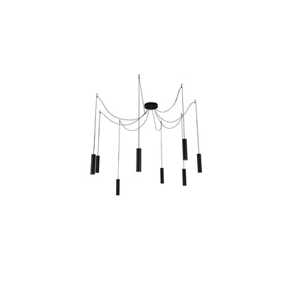 8 Light 214" Wide Suspension Multi Light Pendant