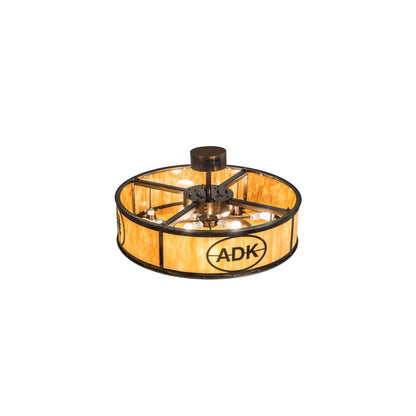 8 Light 37" Wide Pendant