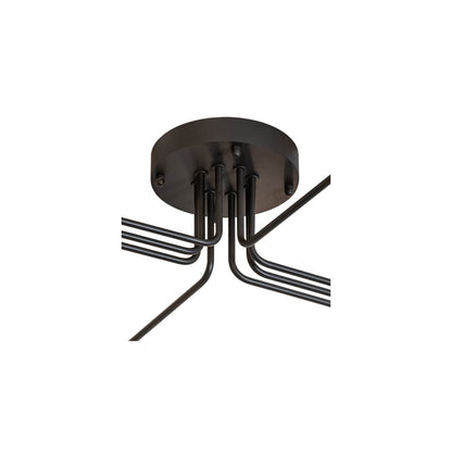 PipeDream Alva 8 Light 79" Wide Semi-Flush Linear Ceiling Fixture